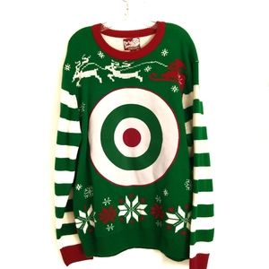 Christmas Party Sweater Target Drinking Game Funny Size Large